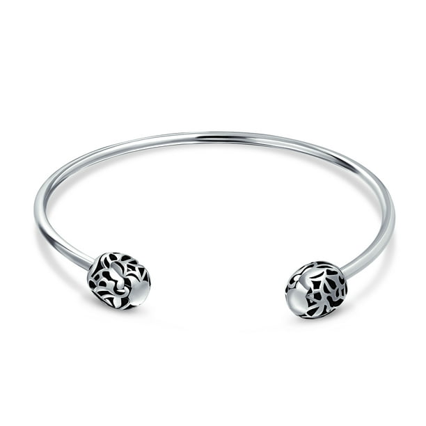 Artwork Store Adjustable Silver Bracelets Flower of Life Art Charming Fashion Chain Link Bracelets Jewelry for Women 